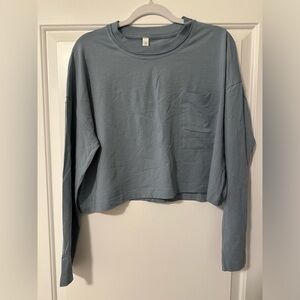 Lululemon women’s crop long sleeve shirt